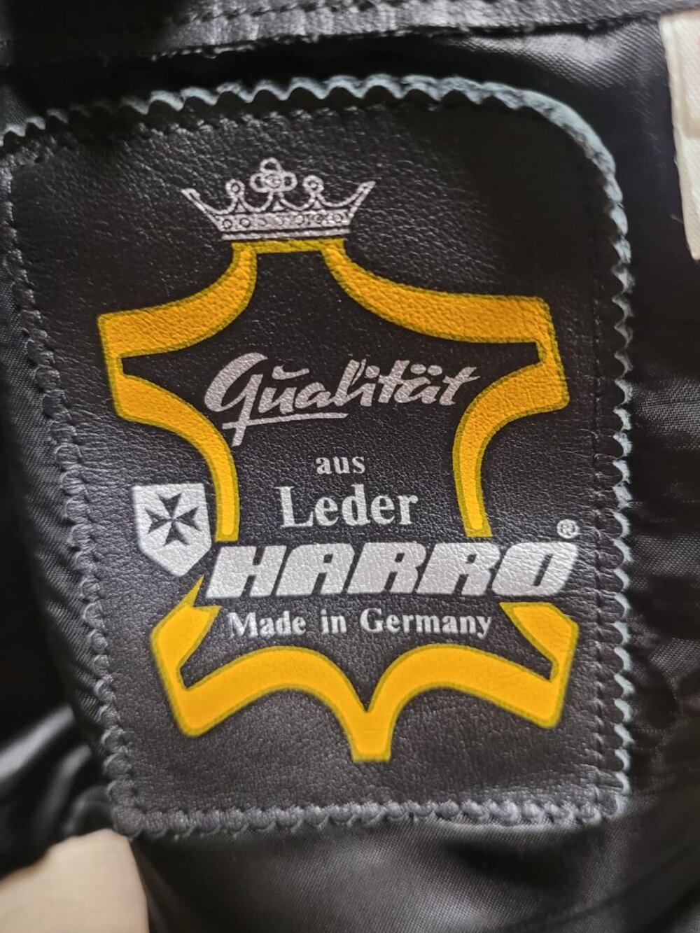 HARRO Black Leather Motorcycle Combi Size 52 - Picture 7 of 9